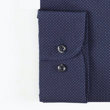 Carica l&#39;immagine nel visualizzatore di Gallery, Camicia blu regular collo classico con taschino 4058
