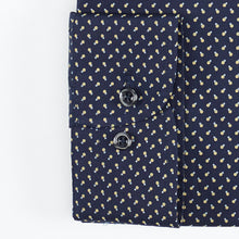 Carica l&#39;immagine nel visualizzatore di Gallery, Camicia blu regular collo classico con taschino 4059
