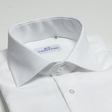 Carica l&#39;immagine nel visualizzatore di Gallery, Camicia bianca slim collo francese senza taschino 4062
