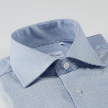 Carica l&#39;immagine nel visualizzatore di Gallery, Camicia azzurra slim collo francese senza taschino 4064
