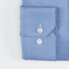 Carica l&#39;immagine nel visualizzatore di Gallery, Camicia bluette slim collo francese senza taschino 4067
