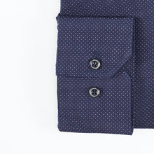Carica l&#39;immagine nel visualizzatore di Gallery, Camicia blu slim collo francese senza taschino 4070
