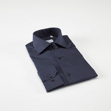 Carica l&#39;immagine nel visualizzatore di Gallery, Camicia blu slim collo francese senza taschino 4072
