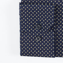 Carica l&#39;immagine nel visualizzatore di Gallery, Camicia blu slim collo francese senza taschino 4072
