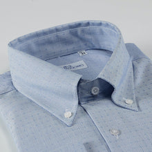 Carica l&#39;immagine nel visualizzatore di Gallery, Camicia azzurra slim collo bottondown senza taschino 4075
