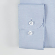 Carica l&#39;immagine nel visualizzatore di Gallery, Camicia azzurra slim collo bottondown senza taschino 4077
