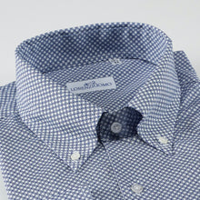 Carica l&#39;immagine nel visualizzatore di Gallery, Camicia blu slim collo bottondown senza taschino 4080
