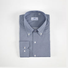 Carica l&#39;immagine nel visualizzatore di Gallery, Camicia blu slim collo bottondown senza taschino 4080
