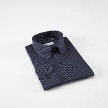 Carica l&#39;immagine nel visualizzatore di Gallery, Camicia blu slim collo bottondown senza taschino 4083
