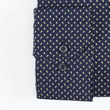 Carica l&#39;immagine nel visualizzatore di Gallery, Camicia blu slim collo bottondown senza taschino 4083
