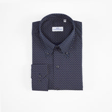 Carica l&#39;immagine nel visualizzatore di Gallery, Camicia blu slim collo bottondown senza taschino 4083
